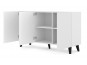 Скрин за дневна RAVENNA MDF HG 150 3D (бяло мат/бяло гланц)